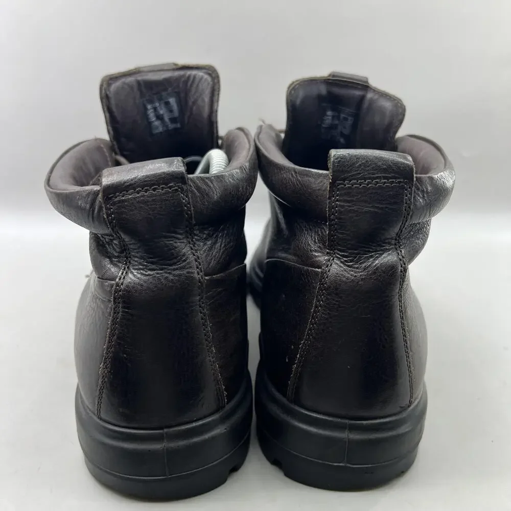 Ecco CityTray Avant Chukka Boots Men Size 12 12.5 US Brown Leather Comfort Shoes